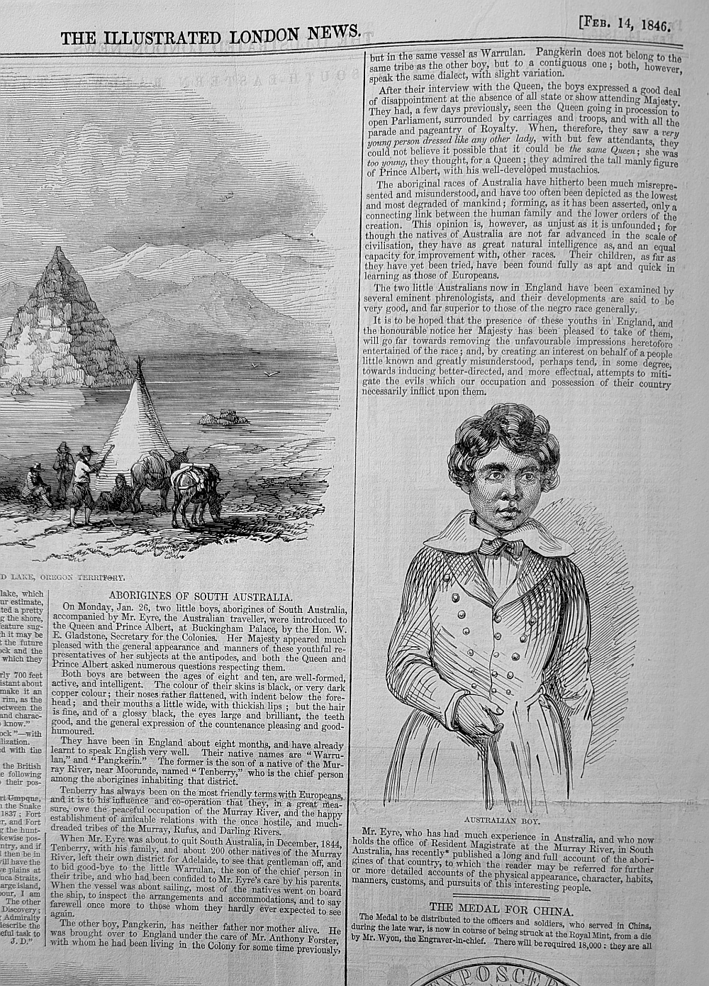 Aborigine boy 1846